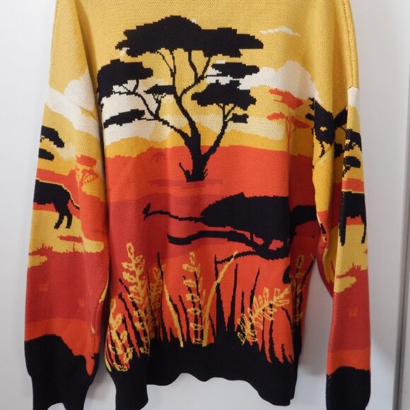 SINAR Men's Casual 100% Cotton Knit Sweater Loose Crew Neck Knitwear - Picture 6 of 9